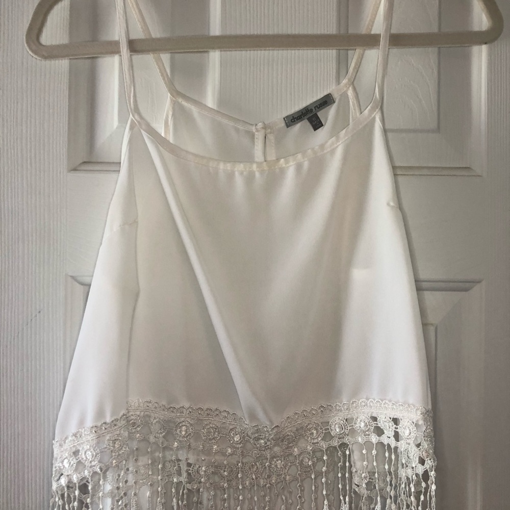 White crop top